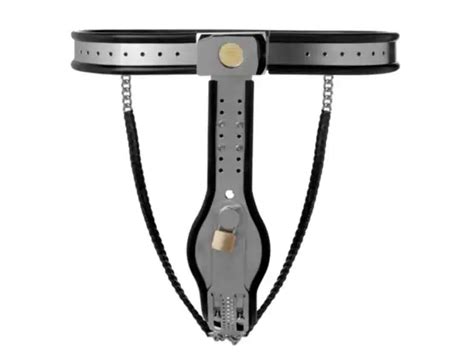 steel chastity belt|Master Series Locking Steel Female Chastity Belt, Medium.